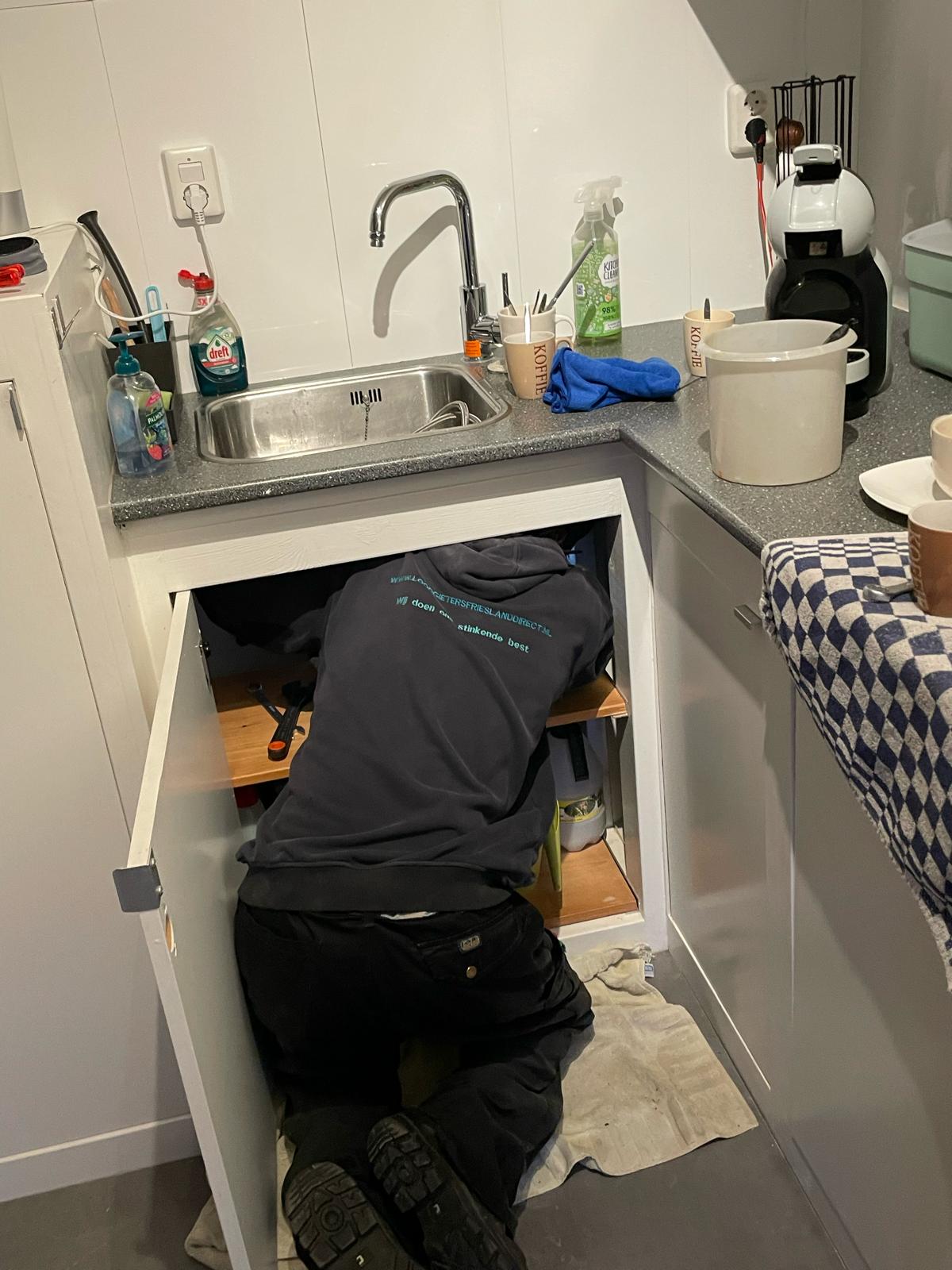 Keuken verstopping verholpen